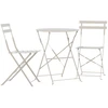 Image de Ensemble Table De Jardin & 2 Chaises "tao" 71cm Beige