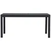 Image de Capo table de jardin avec rallonge 160/240 cm noir.
