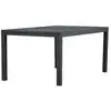 Image de Table de jardin extensible en aluminium capo noir