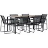 Image de Ensemble table de repas et 6 chaises extérieures Lampedusa