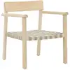 Image de Fauteuil Style Chaise En Bois "krois" 77cm Naturel
