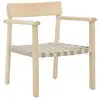 Image de Fauteuil style chaise en bois krois 77cm naturel 62100-107