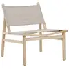 Image de Fauteuil bas en bois millo 70cm naturel 62101-107