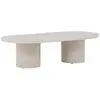 Image de Table Basse Effet Marbre "narvik" 120cm Beige