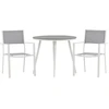 Image de Ensemble Table De Jardin & 2 Chaises "break & Copacabana" 90cm Gris