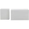 Image de Lot De 2 Tables Basses Effet Bois "york" 80cm Blanc