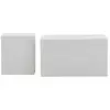 Image de Lot de 2 tables basses effet bois york 80cm blanc