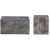 Image de Lot De 2 Tables Basses Effet Marbre "york" 80cm Gris