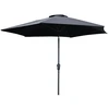 Image de Parasol En Métal "leeds" 300cm Noir