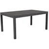 Image de Marbella Table de salle à manger avec extension supplémentaire 160 240 cm noir noir.