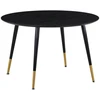 Image de Table À Manger Ronde "dipp" 115cm Noir & Or