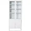 Image de Bakal armoire vitrine 4 portes vitrées, 5 étagères, blanc.