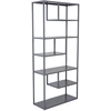 Image de Étagère Bibliothèque 6 Niveaux "staal" 188cm Gris Clair