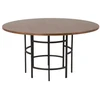 Image de Table À Manger Ronde "copenhagen" 140cm Marron