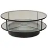 Image de Table Basse Design En Verre "falsterbo" 100cm Noir
