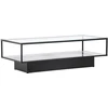 Image de Table Basse Design En Verre "maglehem" 130cm Noir