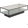 Image de Table basse en verre et acier Maglehem