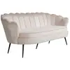Image de Canapé 3 Places En Velours "calais" 180cm Beige