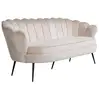 Image de Canapé 3 places en velours calais 180cm beige