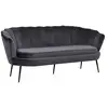 Image de Canapé 3 places en velours calais 180cm gris