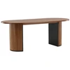 Image de Table À Manger Ovale "bianca" 200cm Noyer