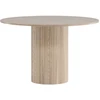 Image de Table À Manger Ronde "bianca" 110cm Naturel