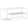 Image de Table Basse Avec Étagères "staal" 120cm Blanc