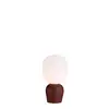 Image de Belid buddy - 1 lampe globe de table lumineuse rouille foncé, opale, g9