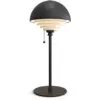 Image de Herstal lampe de table noire, abat-jour à interrupteur 1x e27