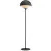 Image de Herstal lampadaire noir, abat-jour interrupteur 1x e27