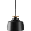 Image de Street m dome suspension plafonnier plat noir 1x e27