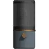 Image de Jazz lampe de table cylindrique bleu, noir mat, interrupteur sur pied de lampe 1x e27
