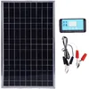 Image de SALUTUYA chargeur de panneau solaire 100W Kit de contrôleur de panneau solaire 100W Frame daluminium Chargeur de jardin chauffage