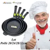 Image de Poêles - Lot de 4 - Diamètres 20/24/28/32cm - Antiadhésif - Compatible tous feux