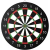 Image de Cible pour jeu de fléchettes double face HobbyTech - 6 fléchettes pointe acier