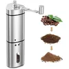Image de moulin à café manuel en acier inoxydable - moulin à café portable avec manivelle en céramique réglable - pour la maison le b[819]
