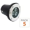 Image de Spot LED Encastrable Extérieur IP65 220V Sol 3W 80° (Lot de 5) - Blanc Neutre 4000K - 5500K - SILAMP