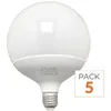 Image de Ampoule LED E27 18W 220V G95 300° - Pack de 5 - Blanc Froid 6000K - 8000K - SILAMP