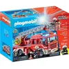 Image de Véhicule - Camion de pompiers avec échelle pivotante - Radiocommandé - Lumineux et sonore - 39x13x17 cm