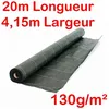 Image de 130g/m2 Toile Bache de paillage tissée Anti-Mauvaises Herbes Largeur 415m Longueur 20m