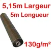 Image de 130g/m2 Toile Bache de paillage tissée Marron Anti-Mauvaises Herbes Largeur 515m Longueur 5m
