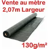 Image de Vente au mètre/Largeur 207m / Toile Bache de paillage tissée Anti-Mauvaises Herbes 130g/m2