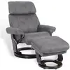 Image de Fauteuil relax confortable en cuir marron CARACT47FTCCOFF