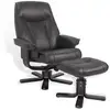 Image de Fauteuil de relaxation en cuir MEXICT47FTCNOIR