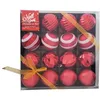 Image de Boules de Noël Arabesques - SILUMEN - Rouge - Plastique - 16 pièces - Ø6cm