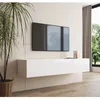 Image de Meuble TV - NORA - Forli XL - Blanc - Porte abattante - Design contemporain