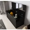 Image de Coffre de rangement - ARIEL - Noir Brillant - 100 x 40 x 40cm