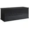 Image de Coffre de rangement intérieur banc de rangement 100x40x40cm modèle ariel noir finition brillante BASD001BL
