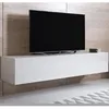 Image de Meuble TV - LUKE H2 - 1 porte - Blanc Finition brillante - 160 x 30 x 40cm - 3 Compartiments