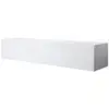Image de Meuble tv suspendu 1 porte meuble tv de salon 160x30x40cm modèle luke h2 blanc finition brillante TVSD032WHWH-1BOX